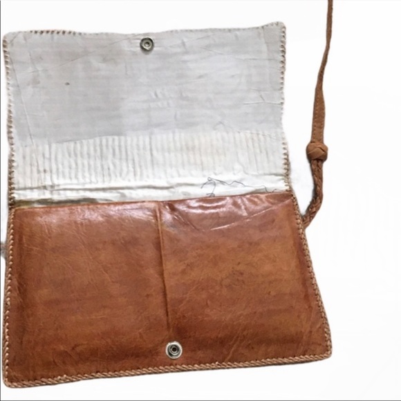 Vintage 60s Leather Bag Snakeskin - Picture 7 of 8